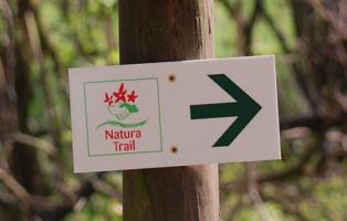 Natura-Trail-Schild Natura-Trail-Schild